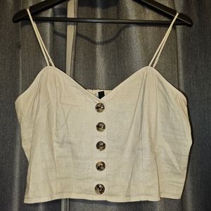 Women's Express Tan Crop top- Size L